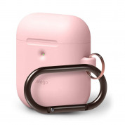 Elago Airpods Silicone Hang Case Apple Airpods 2 with Wireless Charging Case (lovely pink)