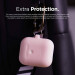Elago Airpods Silicone Hang Case - силиконов калъф с карабинер за Apple Airpods 2 with Wireless Charging Case (светлорозов) 5