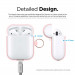 Elago Airpods Silicone Hang Case - силиконов калъф с карабинер за Apple Airpods 2 with Wireless Charging Case (светлорозов) 6