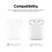 Elago Airpods Duo Silicone Case - силиконов калъф за Apple Airpods 2 with Wireless Charging Case (тъмносин-бял) 8