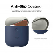 Elago Airpods Duo Silicone Case Apple Airpods 2 with Wireless Charging Case (jean indigo-white-yellow) 3