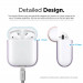 Elago Airpods Duo Silicone Case - силиконов калъф за Apple Airpods 2 with Wireless Charging Case (лилав-син) 6