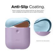 Elago Airpods Duo Silicone Case Apple Airpods 2 with Wireless Charging Case (lavender-blue-pink) 3