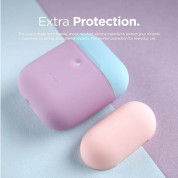 Elago Airpods Duo Silicone Case Apple Airpods 2 with Wireless Charging Case (lavender-blue-pink) 4