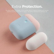 Elago Airpods Duo Silicone Case Apple Airpods 2 with Wireless Charging Case (blue-pink-white) 4