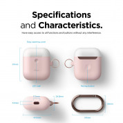 Elago Airpods Duo Hang Silicone Case Apple Airpods 2 with Wireless Charging Case (pink-white-blue) 6