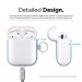 Elago Airpods Duo Hang Silicone Case - силиконов калъф за Apple Airpods 2 with Wireless Charging Case (светлосин-розов) 6
