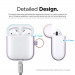 Elago Airpods Duo Hang Silicone Case - силиконов калъф за Apple Airpods 2 with Wireless Charging Case (лилав-светлосин) 6