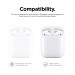 Elago Airpods Duo Hang Silicone Case - силиконов калъф за Apple Airpods 2 with Wireless Charging Case (тъмносин-оранжев) 8