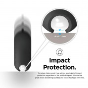 Elago Airpods Waterproof Active Hang Case - водоустойчив силиконов калъф с карабинер за Apple Airpods (черен) 4