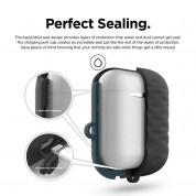 Elago Airpods Waterproof Active Hang Case - водоустойчив силиконов калъф с карабинер за Apple Airpods (черен) 2