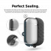 Elago Airpods Waterproof Active Hang Case - водоустойчив силиконов калъф с карабинер за Apple Airpods (тъмносив) 3
