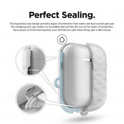 Elago Airpods Waterproof Active Hang Case - водоустойчив силиконов калъф с карабинер за Apple Airpods (фосфор) 2