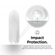 Elago Airpods Waterproof Active Hang Case - водоустойчив силиконов калъф с карабинер за Apple Airpods (фосфор) 4