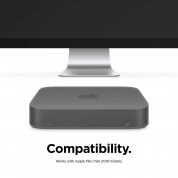 Elago Mac Mini Silicone Case - силиконов калъф за Apple Mac Mini (тъмносив) 1