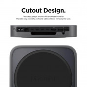 Elago Mac Mini Silicone Case - силиконов калъф за Apple Mac Mini (тъмносив) 5
