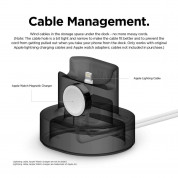 Elago Duo Charging Hub - силиконова поставка за зареждане на iPhone, Apple Watch и Apple AirPods (черна) 4