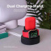 Elago Duo Charging Hub - силиконова поставка за зареждане на iPhone, Apple Watch и Apple AirPods (черна) 3