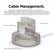 Elago Duo Charging Hub - силиконова поставка за зареждане на iPhone, Apple Watch и Apple AirPods (бяла) 4