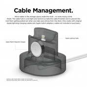 Elago Duo Charging Hub - силиконова поставка за зареждане на iPhone, Apple Watch и Apple AirPods (тъмносива) 4
