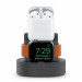 Elago Duo Charging Hub - силиконова поставка за зареждане на iPhone, Apple Watch и Apple AirPods (тъмносива) 1