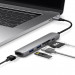 Elago Multi 6 in 1 USB-C Hub Card Reader - мултифункционален хъб за свързване на допълнителна периферия за устройства с USB-C (тъмносив) 2