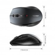 TeckNet EWM01308GA01 (BM308) Bluetooth Mouse - ергономична безжична мишка с блутут (за PC) (сива) 2
