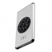4smarts Wireless Power Bank StickyVolt  5000 mAh with Qi - външна батерия с технология за безжично зареждане (сив)