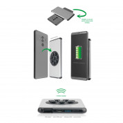 4smarts Wireless Power Bank StickyVolt  5000 mAh with Qi - външна батерия с технология за безжично зареждане (сив) 5