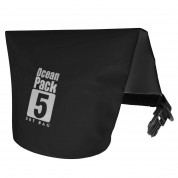 Ocean Pack Waterproof 5l - водонепромокаема чанта с презрамка за рамо, за вещи и различни предмети (черен) 3