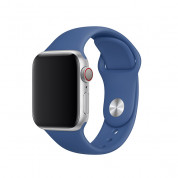 Apple Sport Band S/M & M/L - оригинална силиконова каишка за Apple Watch 38мм, 40мм, 41мм (син) (retail)