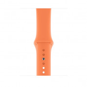 Apple Sport Band Stainless Steel Pin - оригинална силиконова каишка за Apple Watch 38мм, 40мм, 41мм (оранжев) (retail) 2