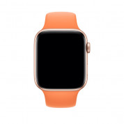 Apple Sport Band Stainless Steel Pin - оригинална силиконова каишка за Apple Watch 38мм, 40мм, 41мм (оранжев) (retail) 1