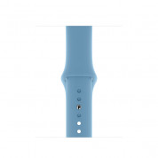 Apple Sport Band S/M & M/L - оригинална силиконова каишка за Apple Watch 38мм, 40мм (светлосин) (retail) 2