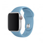 Apple Sport Band S/M & M/L - оригинална силиконова каишка за Apple Watch 42мм, 44мм (светлосин) (retail)
