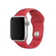 Apple Sport Band S/M & M/L - оригинална силиконова каишка за Apple Watch 42мм, 44мм (червен) (retail)