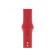 Apple Sport Band S/M & M/L - оригинална силиконова каишка за Apple Watch 42мм, 44мм (червен) (retail) 2