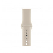 Apple Sport Band S/M & M/L - оригинална силиконова каишка за Apple Watch 42мм, 44мм (бежов) (retail) 2
