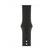 Apple Sport Band Stainless Steel Pin - оригинална силиконова каишка за Apple Watch 42мм, 44мм (черен) (retail) 2