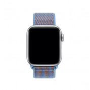 Apple Cerulean Sport Loop - оригинална текстилна каишка за Apple Watch 42мм, 44мм (светлосин) 1