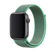 Apple Spearmint Sport Loop - оригинална текстилна каишка за Apple Watch 42мм, 44мм (зелен)
