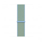 Apple Cornflower Sport Loop - оригинална текстилна каишка за Apple Watch 38мм, 40мм (светлозелен) 2