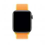 Apple Canary Yellow Sport Loop - оригинална текстилна каишка за Apple Watch 42мм, 44мм (жълт) 1