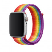 Apple Pride Edition Sport Loop - оригинална текстилна каишка за Apple Watch 38мм, 40мм (шарен)