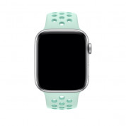 Apple Watch Nike+ Sport Band - оригинална силиконова каишка за Apple Watch 38мм, 40мм (светлосин)  1