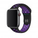 Apple Watch Nike+ Sport Band - оригинална силиконова каишка за Apple Watch 42мм, 44мм (черен-лилав) 1