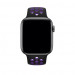 Apple Watch Nike+ Sport Band - оригинална силиконова каишка за Apple Watch 42мм, 44мм (черен-лилав) 2