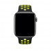 Apple Watch Nike+ Sport Band - оригинална силиконова каишка за Apple Watch 38мм, 40мм (черен-жълт)  2