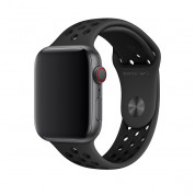 Apple Watch Nike+ Sport Band - оригинална силиконова каишка за Apple Watch 38мм, 40мм (черен) 
