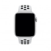 Apple Watch Nike+ Sport Band - оригинална силиконова каишка за Apple Watch 42мм, 44мм (светлосив-черен) 1